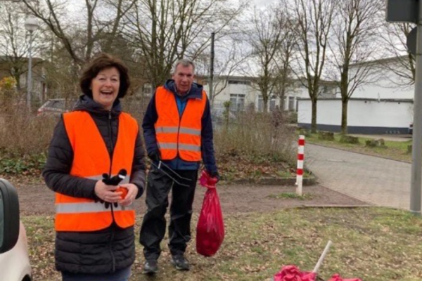 Renate Worms und Reinhard Wellenbrink in Aktion